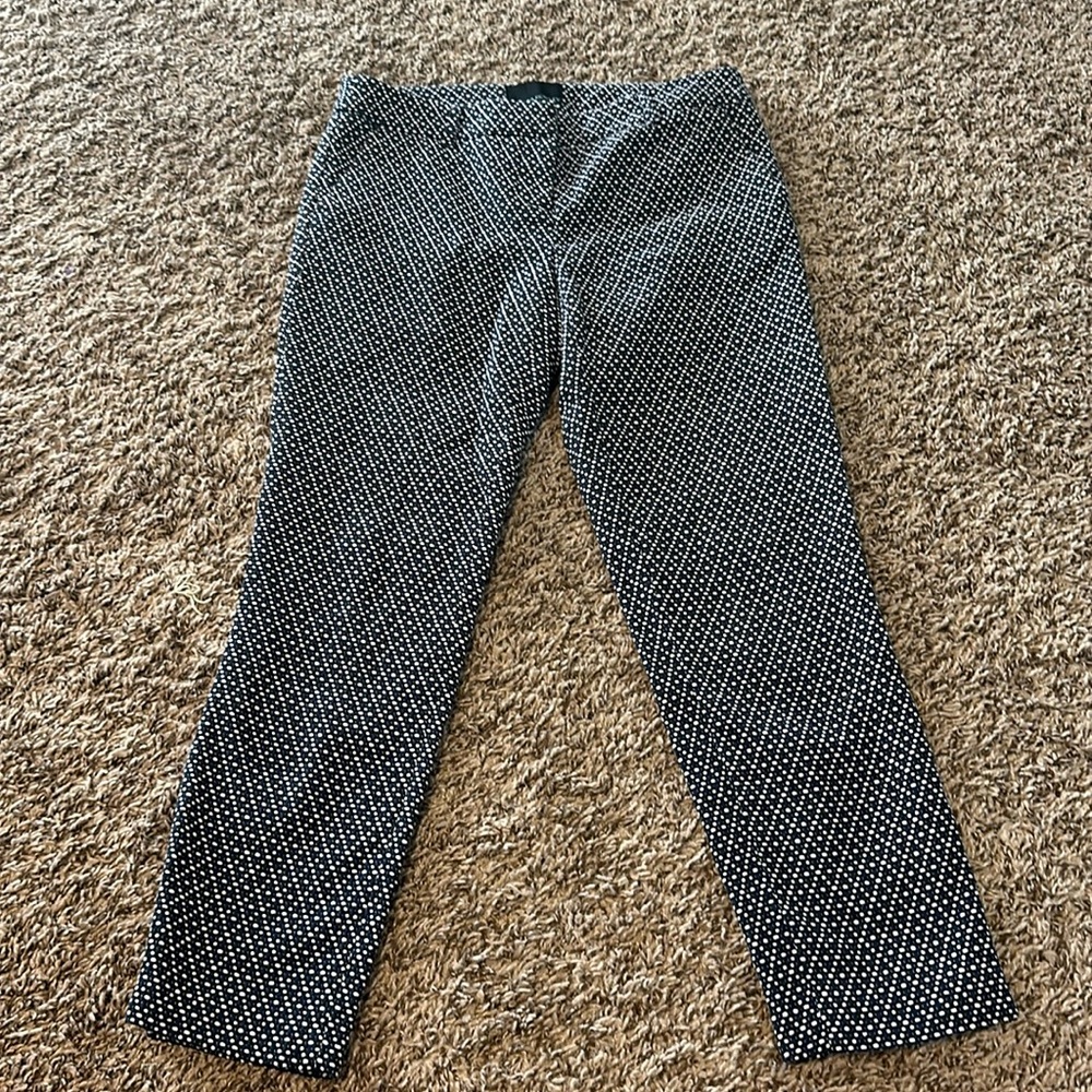 Cynthia rowley white polka dot blue pants d